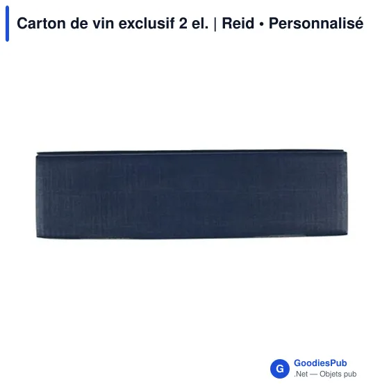 Carton de vin personnalisable pour 2 bouteilles avec logo | Reid - Image 4