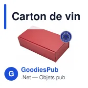 Carton de vin personnalisable pour 2 bouteilles avec logo | Reid - Miniature 5