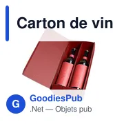 Carton de vin personnalisable pour 2 bouteilles avec logo | Reid - Miniature 7