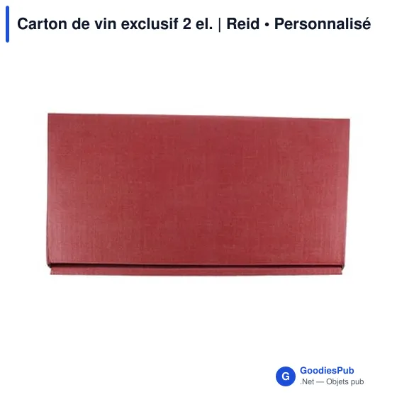 Carton de vin personnalisable pour 2 bouteilles avec logo | Reid - Image 8