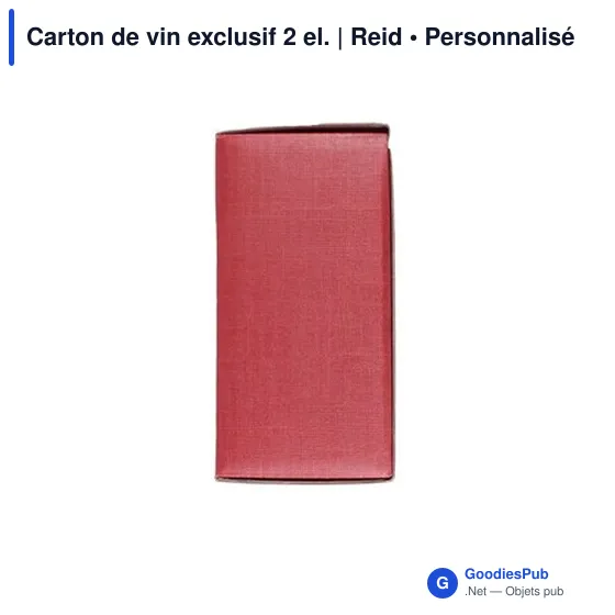 Carton de vin personnalisable pour 2 bouteilles avec logo | Reid - Image 10