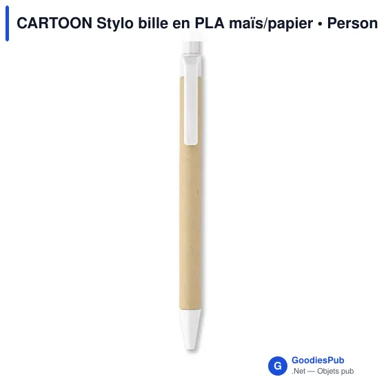 CARTOON Stylo bille en PLA maïs/papier - Image 5