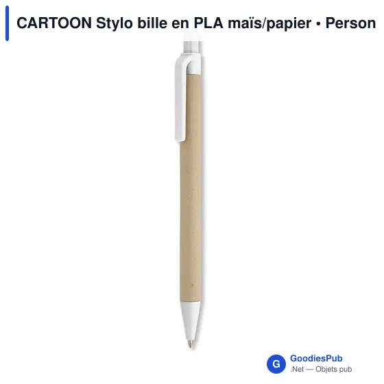 CARTOON Stylo bille en PLA maïs/papier - Image 6