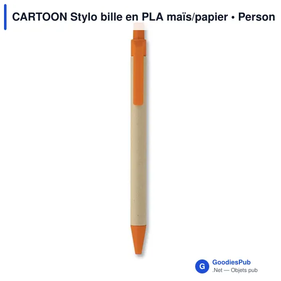 CARTOON Stylo bille en PLA maïs/papier - Image 7