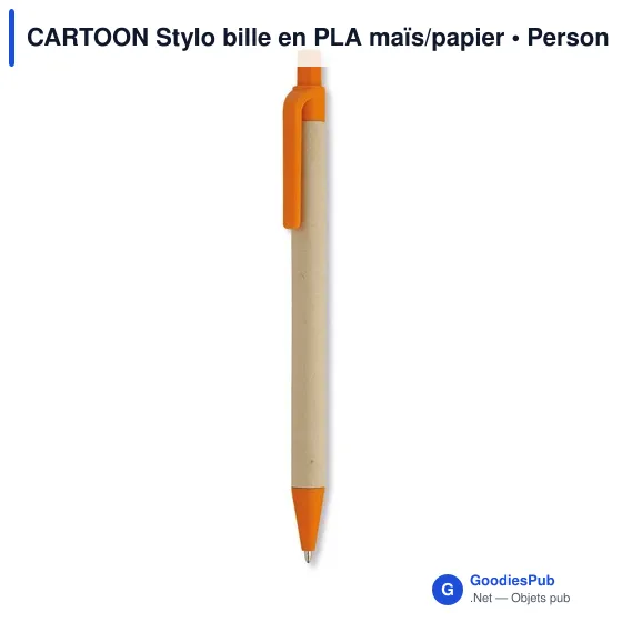 CARTOON Stylo bille en PLA maïs/papier - Image 8