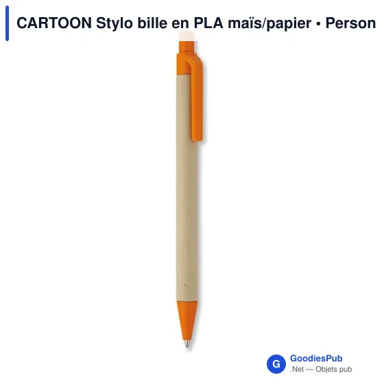 CARTOON Stylo bille en PLA maïs/papier - Image 9