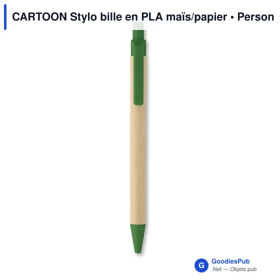 CARTOON Stylo bille en PLA maïs/papier - Image 10
