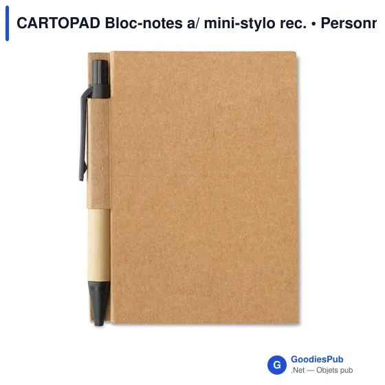 CARTOPAD Bloc-notes a/ mini-stylo rec. - Image 1