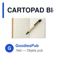 CARTOPAD Bloc-notes a/ mini-stylo rec. - Miniature 2