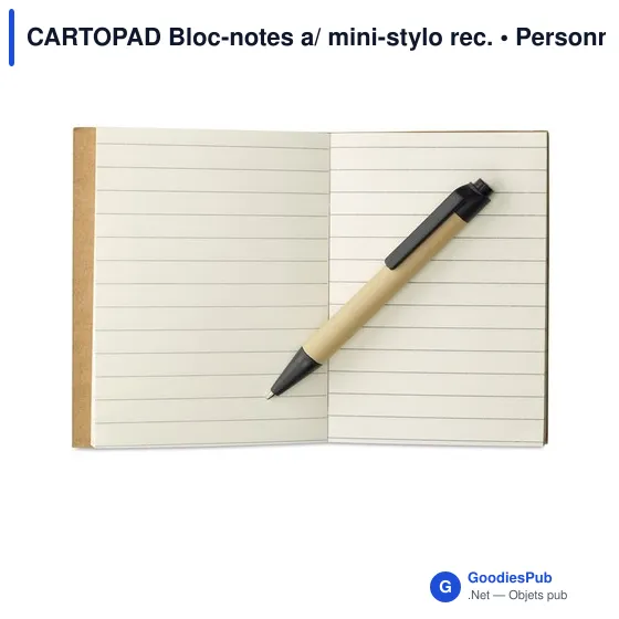 CARTOPAD Bloc-notes a/ mini-stylo rec. - Image 2