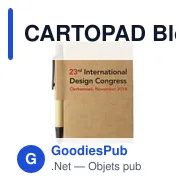 CARTOPAD Bloc-notes a/ mini-stylo rec. - Miniature 4