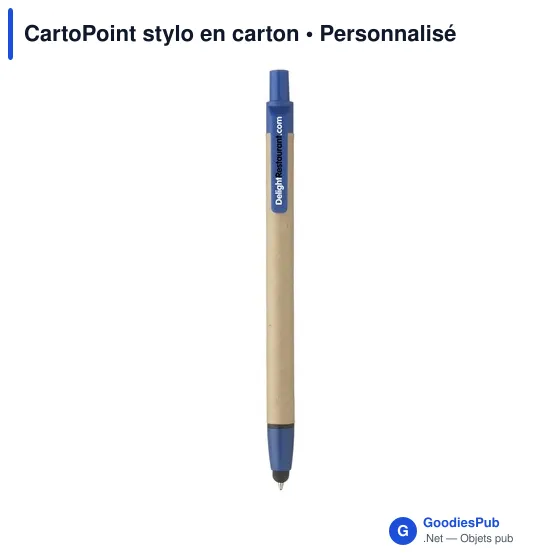 Stylo bille en carton personnalisable avec logo - CartoPoint - Image 5