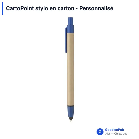 Stylo bille en carton personnalisable avec logo - CartoPoint - Image 6