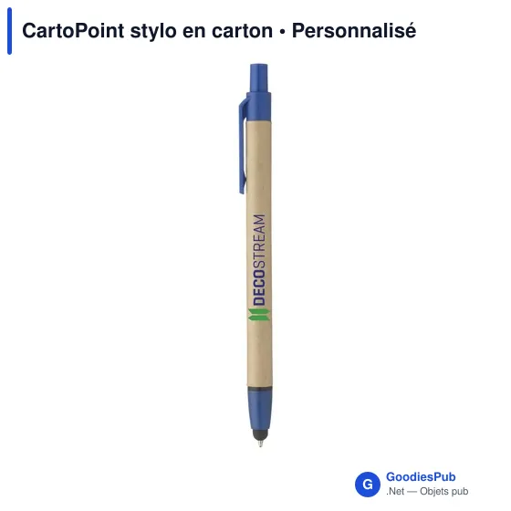 Stylo bille en carton personnalisable avec logo - CartoPoint - Image 8