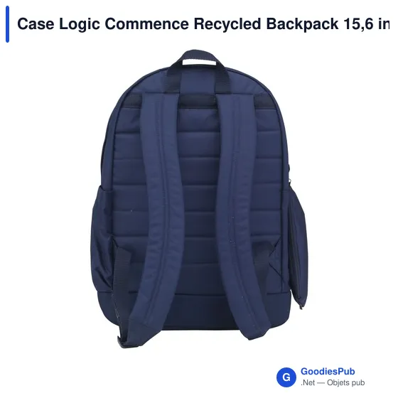 Stylo personnalisé avec logo entreprise polyester recyclé bleu - Image 7