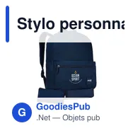 Stylo personnalisé avec logo entreprise polyester recyclé bleu - Miniature 9