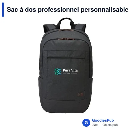 Sac à dos professionnel personnalisable pour ordinateur avec logo - Case Logic Era