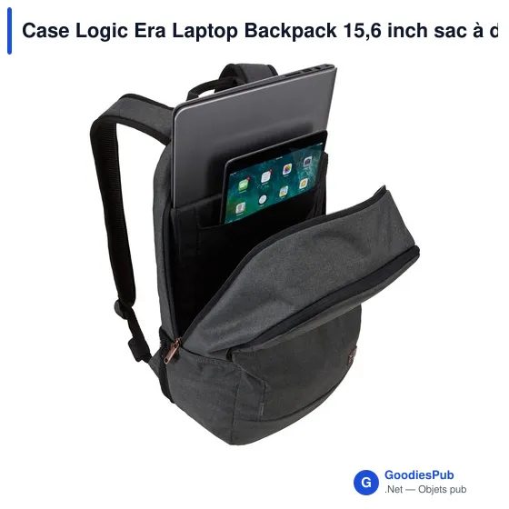 Sac à dos professionnel personnalisable pour ordinateur avec logo - Case Logic Era - Image 5