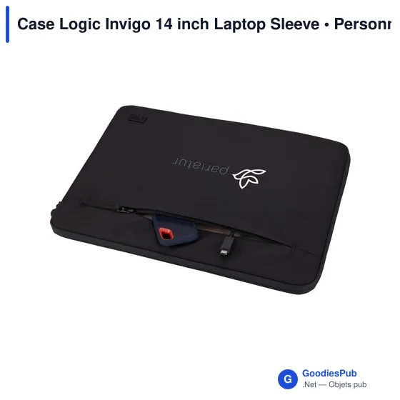 Housse pour ordinateur portable personnalisable Case Logic Invigo 14 poucesavec logo - Image 3
