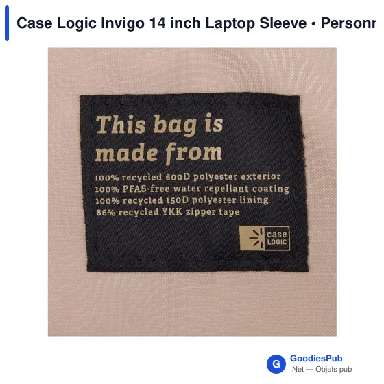 Housse pour ordinateur portable personnalisable Case Logic Invigo 14 poucesavec logo - Image 5