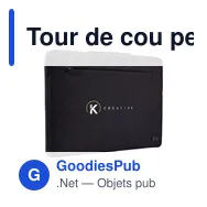 Tour de cou personnalisé avec logo entreprise polyester recyclé noir - Miniature 7