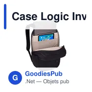 Case Logic Invigo Backpack 15,6 inch personnalisé avec logo entreprise polyester - Miniature 2