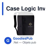 Case Logic Invigo Backpack 15,6 inch personnalisé avec logo entreprise polyester - Miniature 12