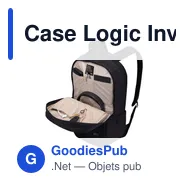 Case Logic Invigo Backpack 15,6 inch personnalisé avec logo entreprise polyester - Miniature 3