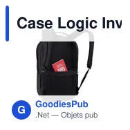 Case Logic Invigo Backpack 15,6 inch personnalisé avec logo entreprise polyester - Miniature 4
