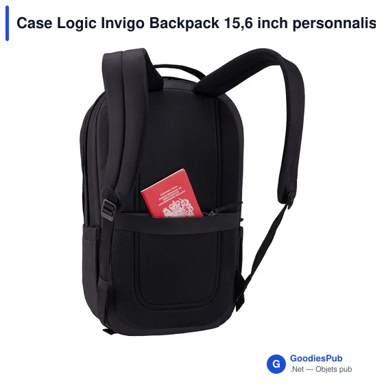 Case Logic Invigo Backpack 15,6 inch personnalisé avec logo entreprise polyester - Image 4