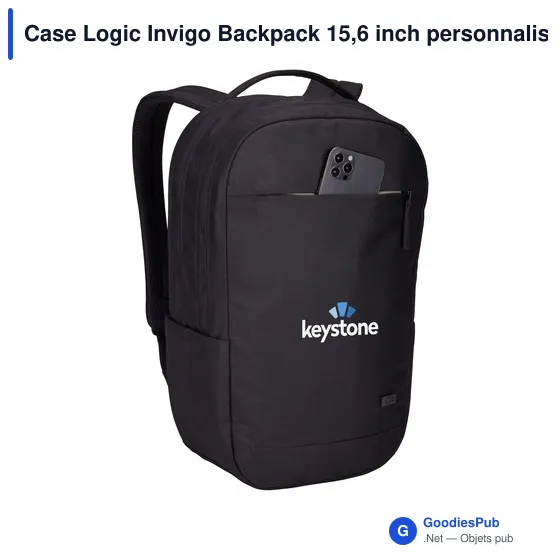 Case Logic Invigo Backpack 15,6 inch personnalisé avec logo entreprise polyester - Image 5