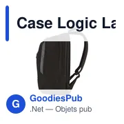 Sac à dos ordinateur personnalisable Case Logic 17p avec logo - Miniature 2