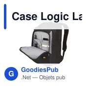 Sac à dos ordinateur personnalisable Case Logic 17p avec logo - Miniature 3