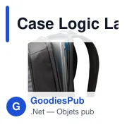 Sac à dos ordinateur personnalisable Case Logic 17p avec logo - Miniature 5