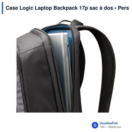 Sac à dos ordinateur personnalisable Case Logic 17p avec logo - Image 5
