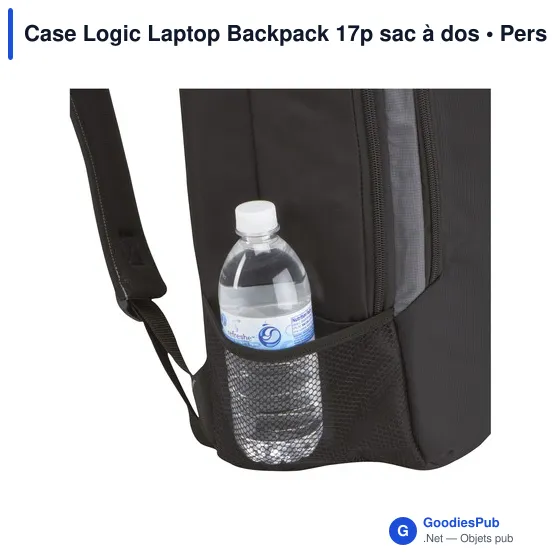 Sac à dos ordinateur personnalisable Case Logic 17p avec logo - Image 6