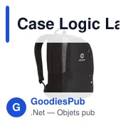 Sac à dos ordinateur personnalisable Case Logic 17p avec logo - Miniature 8