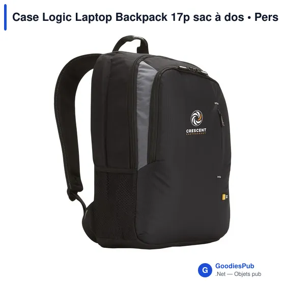 Sac à dos ordinateur personnalisable Case Logic 17p avec logo - Image 8