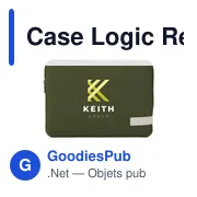 Housse d'ordinateur portable personnalisable Case Logic Reflect 14 i avec logo - Miniature 1