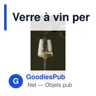 Verre à vin personnalisable Caselli 370 ml avec logo - Miniature 1