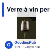 Verre à vin personnalisable Caselli 470 ml avec logo - Miniature 1