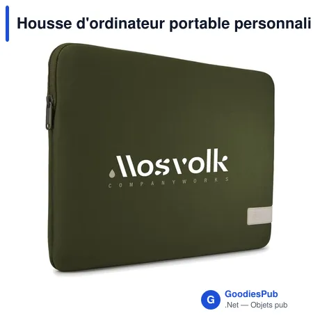 Housse d'ordinateur portable personnalisable CaseLogic Reflect 15,6" avec logo
