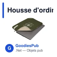 Housse d'ordinateur portable personnalisable CaseLogic Reflect 15,6" avec logo - Miniature 3