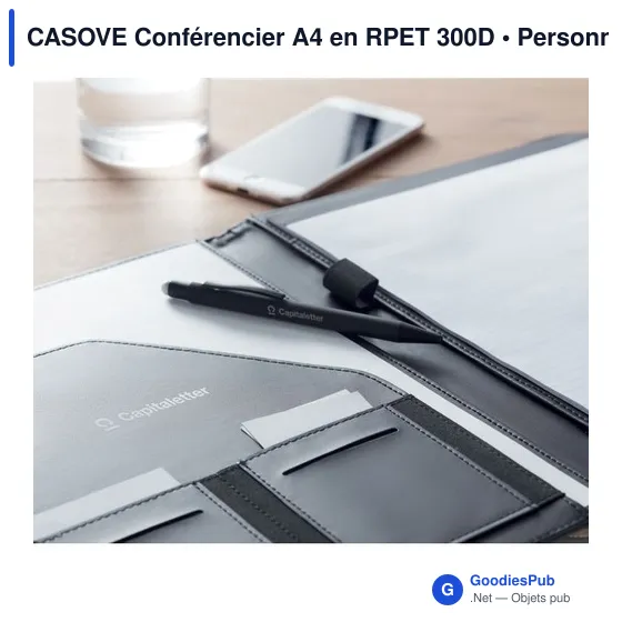 CASOVE Conférencier A4 en RPET 300D - Image 3