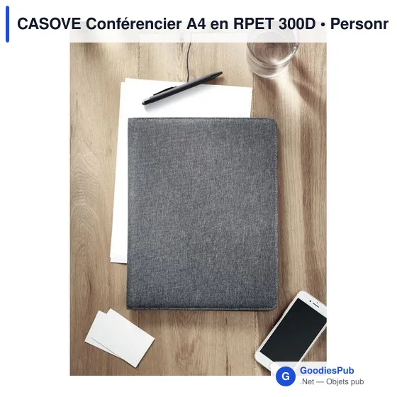 CASOVE Conférencier A4 en RPET 300D - Image 4