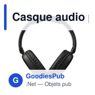 Casque audio personnalisable Janice avec logo - Miniature 1