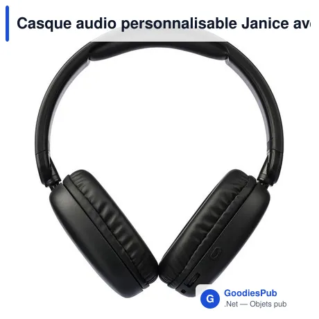 Casque audio personnalisable Janice avec logo