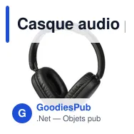 Casque audio personnalisable Janice avec logo - Miniature 2