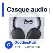Casque audio personnalisable Janice avec logo - Miniature 7