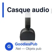 Casque audio personnalisable Janice avec logo - Miniature 8